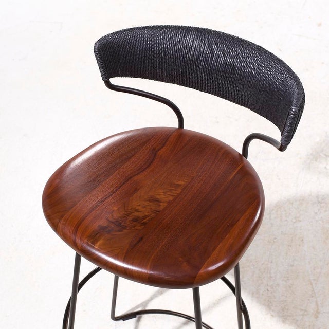 Baker McGuire Danish Cord Bar Stools - Set of 3 For Sale - Image 9 of 10