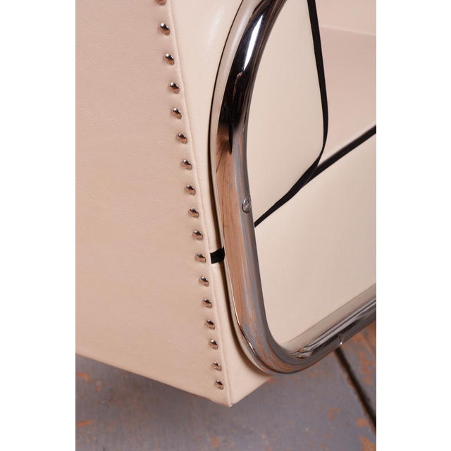 Bauhaus Bauhaus Armchair FN24 in Chrome and Leather attributed to Mücke-Melder, Czech, 1930s For Sale - Image 3 of 16