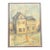 20th Century French Yellow House Painting For Sale