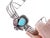 Contemporary 7" Ed Kee Navajo Sterling and waterweb turquoise bracelet For Sale - Image 3 of 10