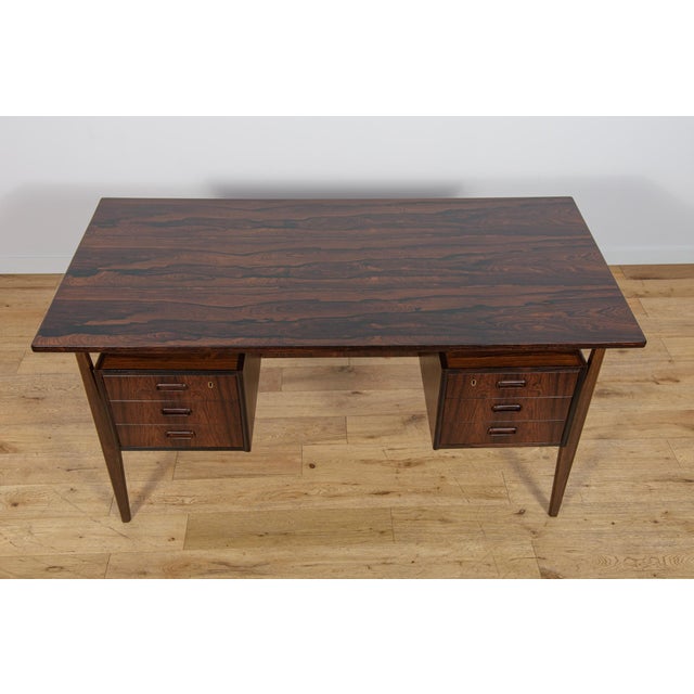 Mid-Century Rosewood Desk by Gunnar Nielsen Tibergaard for Tibergaard, Denmark, 1960s For Sale - Image 9 of 18