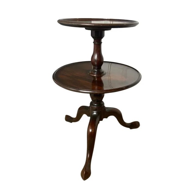 Mahogany 2-Tier Dumb Waiter, 1780s For Sale - Image 4 of 8