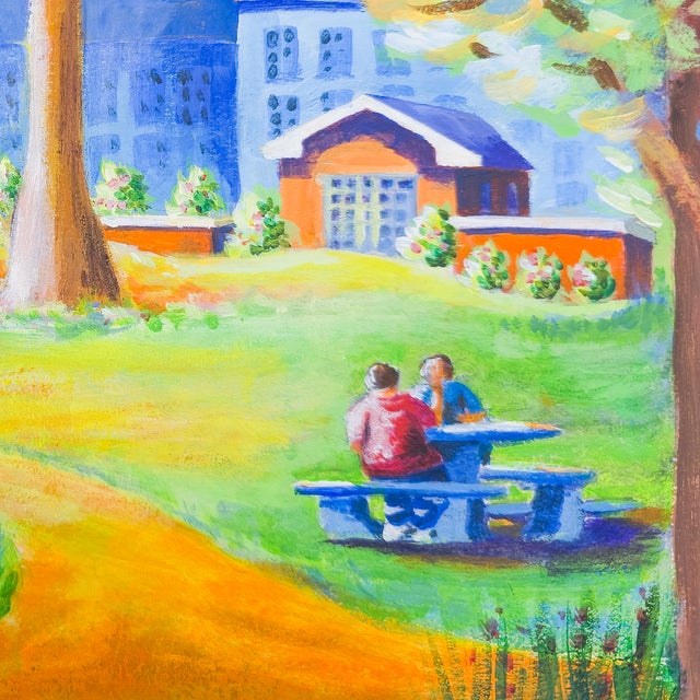Two at the Park - Tomoko Parry, C. 1990s For Sale In San Diego - Image 6 of 10
