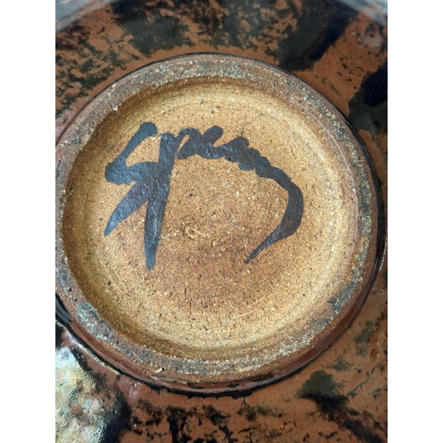 Mid 20th Century Mid 20th C. Robert Sperry Studio Pottery Shallow Bowl For Sale - Image 5 of 8