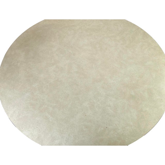 1960s MCM Eames Style 4' Round Table Metal Base For Sale - Image 11 of 11