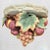 A beautiful vintage Fitz and Floyd ceramic colorful fruit wall shelf bracket. The bracket is so pretty with shiny ceramic...