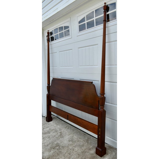 Vintage Baker Traditional Style Solid Mahogany King Size Poster