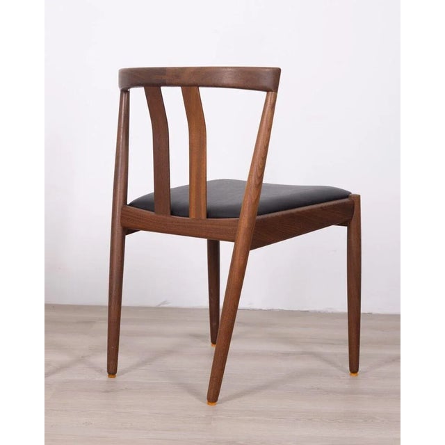 Danish Chairs in Teak and Leather, 1960s, Set of 2 For Sale - Image 3 of 11