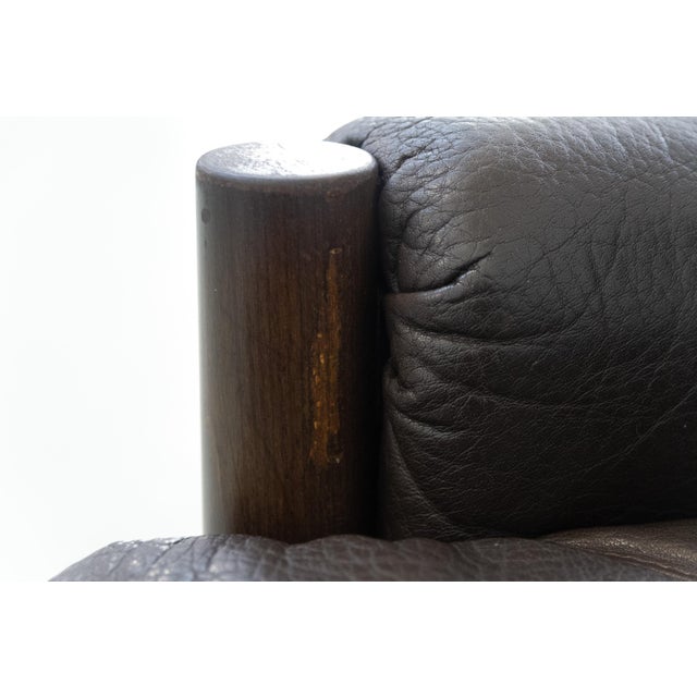 Set of Mid-Century Modern Scandinavian Safari Lounge Chair and Ottoman by Bruksbo, 1970s For Sale - Image 16 of 18