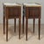 Mid 20th Century Pair French Louis XVI Marble Top End Tables For Sale - Image 5 of 17