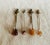 Mid-Century Sterling Silver Spoons With River Amber Stones, Set of Four For Sale - Image 6 of 12