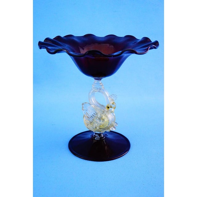 Vintage Tipetto Veneziano Stand in Murano Glass from Salviati & C., 1950s For Sale - Image 6 of 18