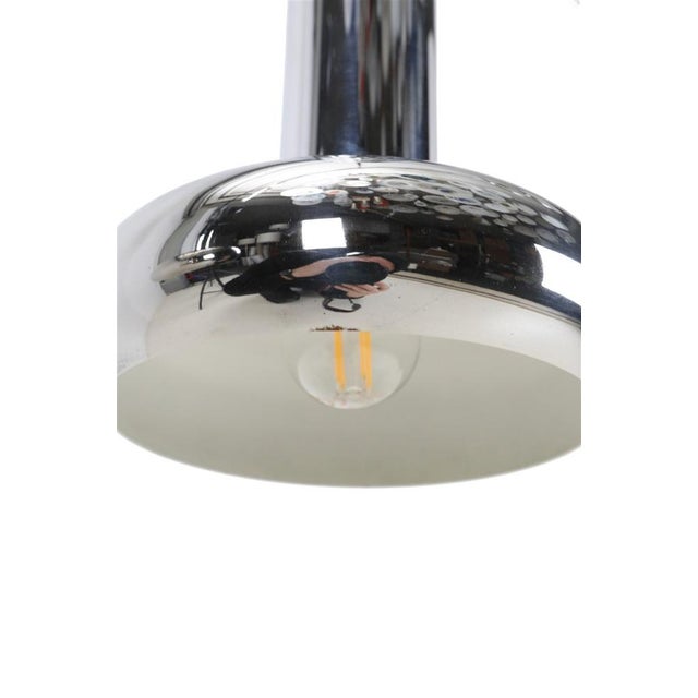 German Space Age Chrome Hanging Lamps, 1960s, Set of 2 For Sale - Image 4 of 13