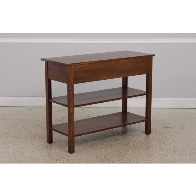 Stickley Mission Oak 2 Drawer Server Console For Sale - Image 12 of 17