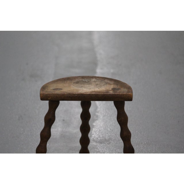 Vintage French Wooden Wood Small Stand Stool Chair Display Tabouret Wooden stool. Dimensions: Height 11.4" / 29.5 cm Width...