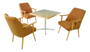Mid-Century Dining Table and Chairs Germany, 1960s, Set of 4