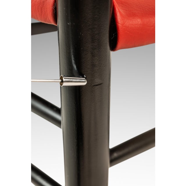 Set of Six (12 Available) Mid-Century Italian Modern Dining Chairs W/ New Vinyl Upholstery Designed After Gio Ponti, Italy, C. 1960's For Sale - Image 17 of 18