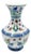 Handmade Ceramic Flared Vase (30cm) – Colorful Ottoman Tulips – Rustic Farmhouse Home Decor For Sale