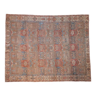 Vintage Distressed Bakhtiari Carpet - 9'3" X 11'4" For Sale