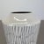 Vintage White Zig Zag Fat Lava Ceramic Vase from Ilkra Ceramics, 1970s For Sale - Image 11 of 18