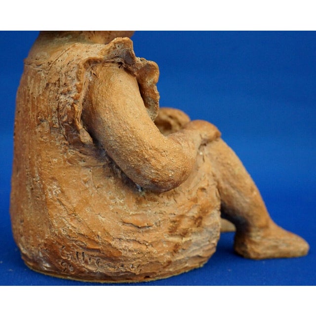 Terracotta Sculptures of Girls by Rosetta Calligaris, 1996, Set of 2 For Sale - Image 16 of 18