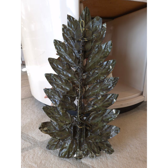 Italian Tole Flower 1940s Sconces For Sale In Greensboro - Image 6 of 7