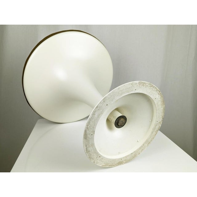 Olive Space Age Italian White Fiberglass & Olive Green Seat Stool, 1960s For Sale - Image 8 of 9