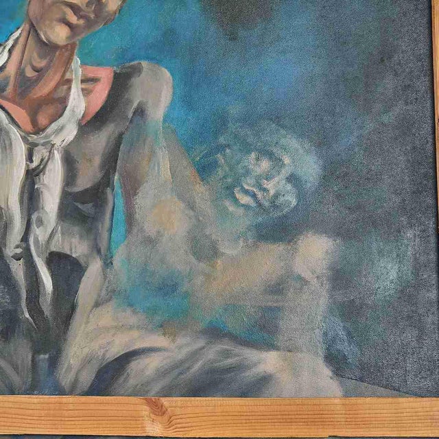 Bruno Fantini, Modern Composition, Oil on Canvas For Sale - Image 10 of 11