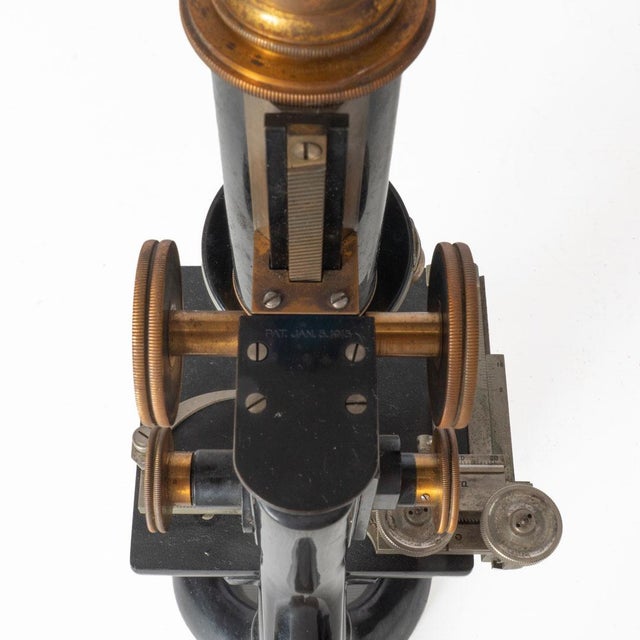 Antique Bausch and Lomb Microscope in Case For Sale - Image 16 of 18