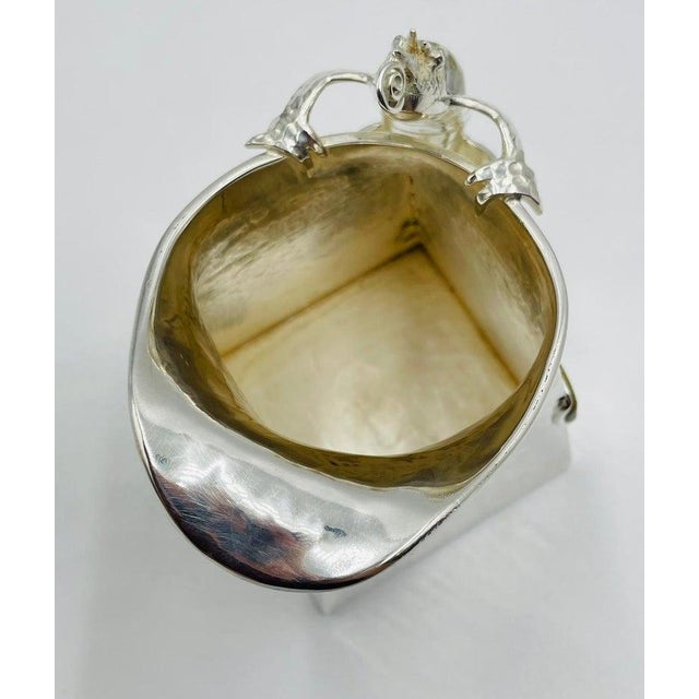 Silver 1950's Pitcher Wolmar Castillo for Taller De Los Ballesteros , Mexican Modernism For Sale - Image 8 of 17
