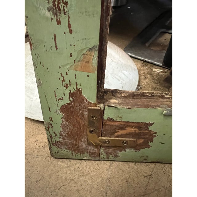 Antique Salvaged Tiger Oak Wood Window/ Door Frame For Sale In West Palm - Image 6 of 7