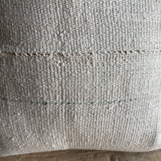 Vintage Rug Pillow Cover With Original Seams For Sale In Los Angeles - Image 6 of 6