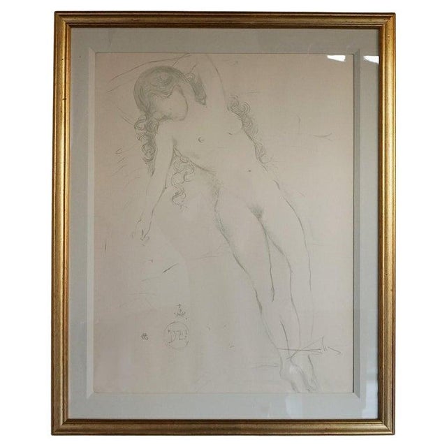 Nu de bras leve', attributed to Salvador Dalí. Signed to lower right, edition 55/225. Dimensions: H 79.5cm W 64cm Origin:...