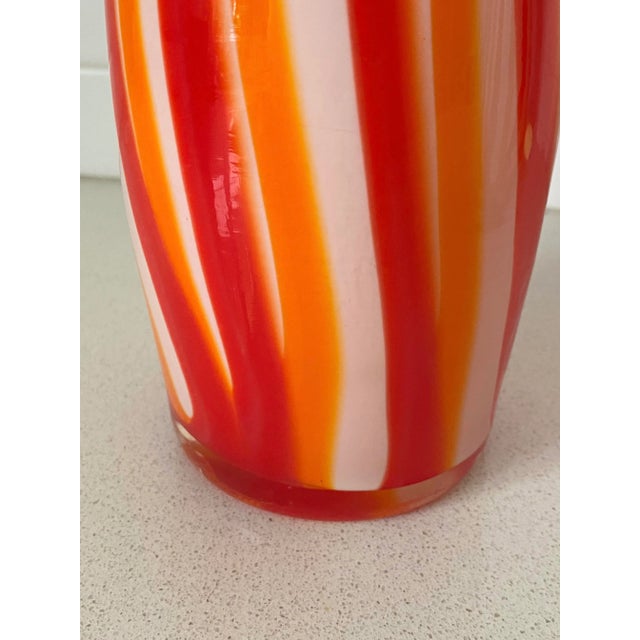 Glass Hand-Blown 1960's Murano Cased Glass Bottle For Sale - Image 7 of 8