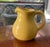 Mid-Century Modern Vintage Authentic Glossy Yellow Stamped Ceramic Haeger Pitcher. For Sale - Image 3 of 7