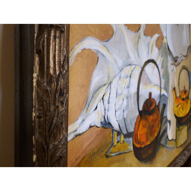 Jules Cayron Still Life Japoniste, Towards 1890, Framed For Sale - Image 4 of 6