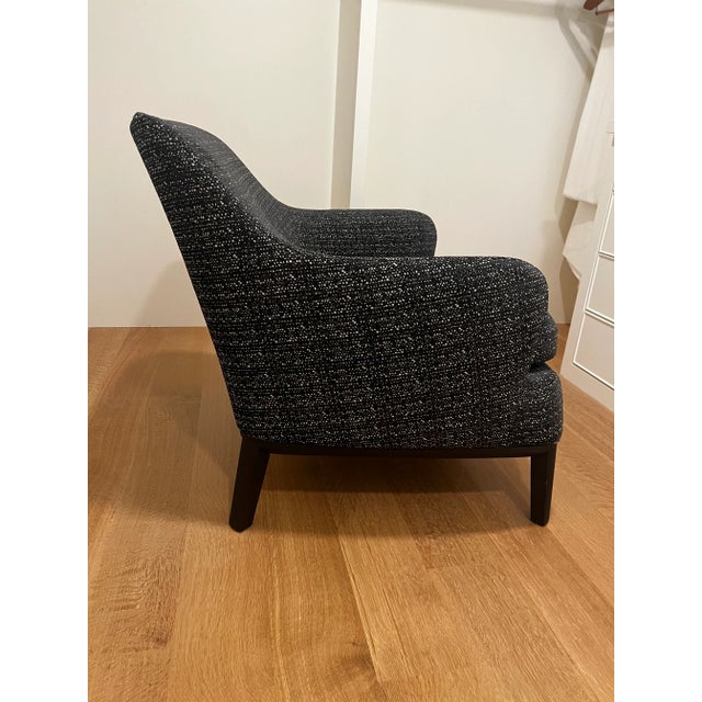 Maxalto Febo Lounge Chair A seductive and inviting seat, this Febo Lounge Chair is covered in a black and white jacquard...