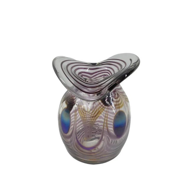 Glass Studio Art Glass Vase by Eisch, 1987 For Sale - Image 7 of 7