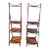 Rattan Bamboo Folding Ladder Etageres a Pair For Sale