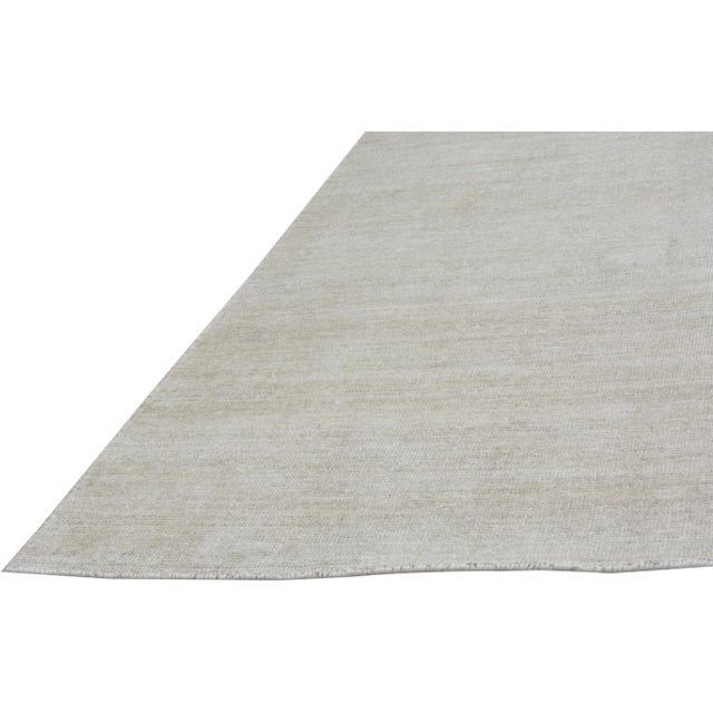2000 - 2009 Early 21st Century Modern Minimalist Hand Loomed Rug With Soft Texture,12'X15' For Sale - Image 5 of 6