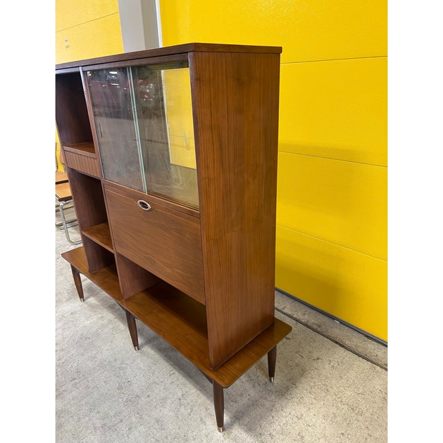 1960s Vintage Mid Century Modern Room Divider Hutch For Sale - Image 5 of 10