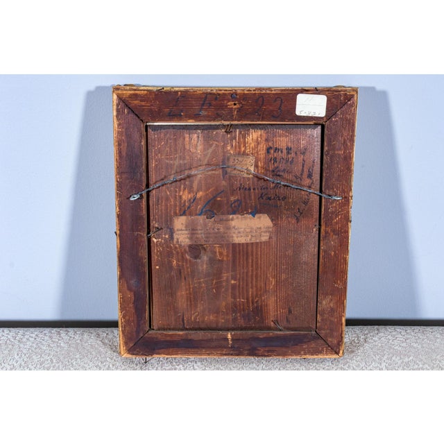 Blue 19th Century Prayer at the Muhammad Ali Mosque, Cairo by Alphons Leopold Mielich For Sale - Image 8 of 8