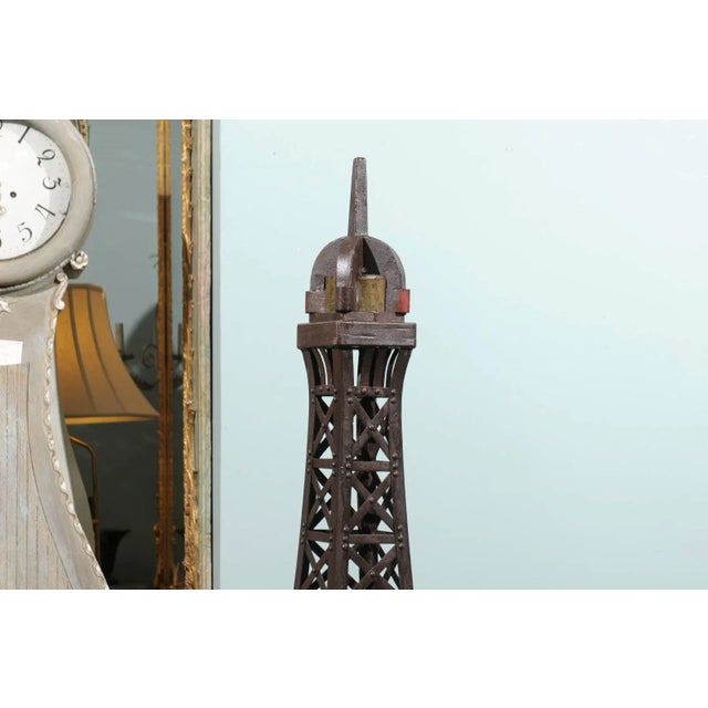 Modern Metal Eiffel Tower Iron Replica Statue For Sale - Image 3 of 9