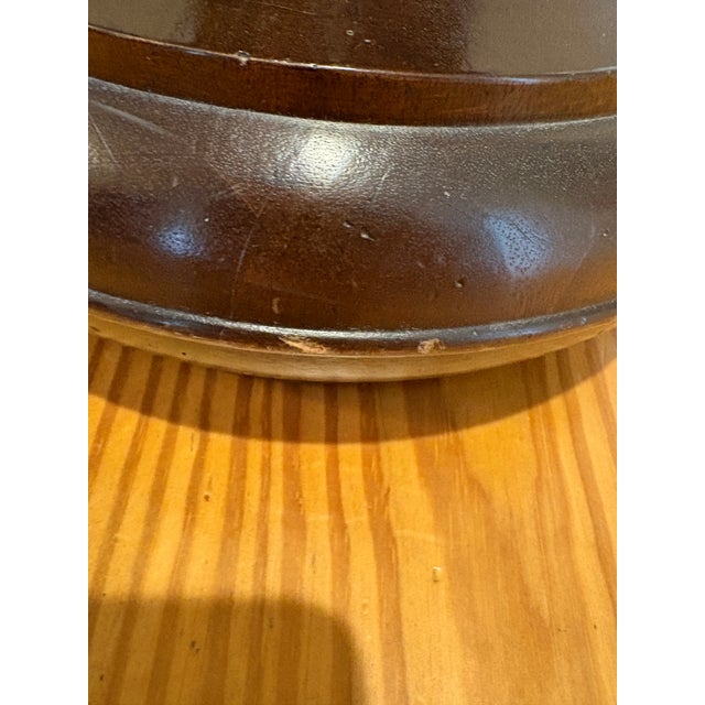 1960s 1960s Attributed to John Stuart MCM Turned Wood Side Table For Sale - Image 5 of 6