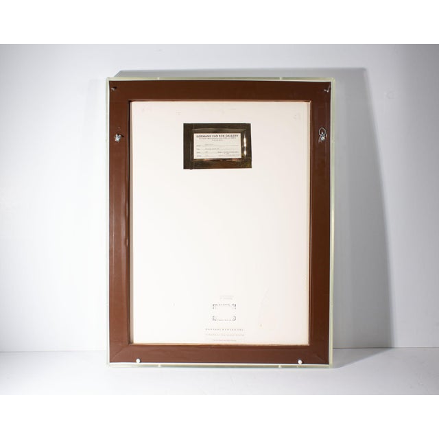 Black 1990 “Structure Series #15” Mixed Media Painting by Susan Laufer For Sale - Image 8 of 9