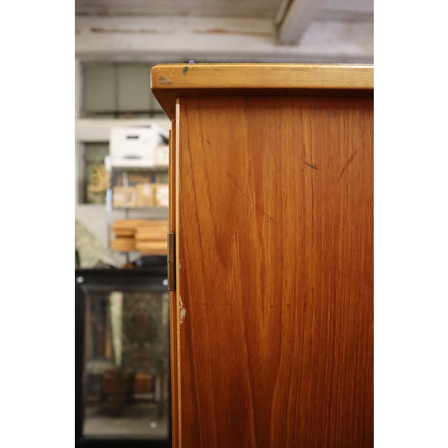 Scandinavian Mid-Century Modern Double Bodied Cabinet For Sale - Image 11 of 12