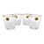 1997 Cristal D’Arques Constance Gold French Crystal Lowball Glasses – Set of 4 For Sale