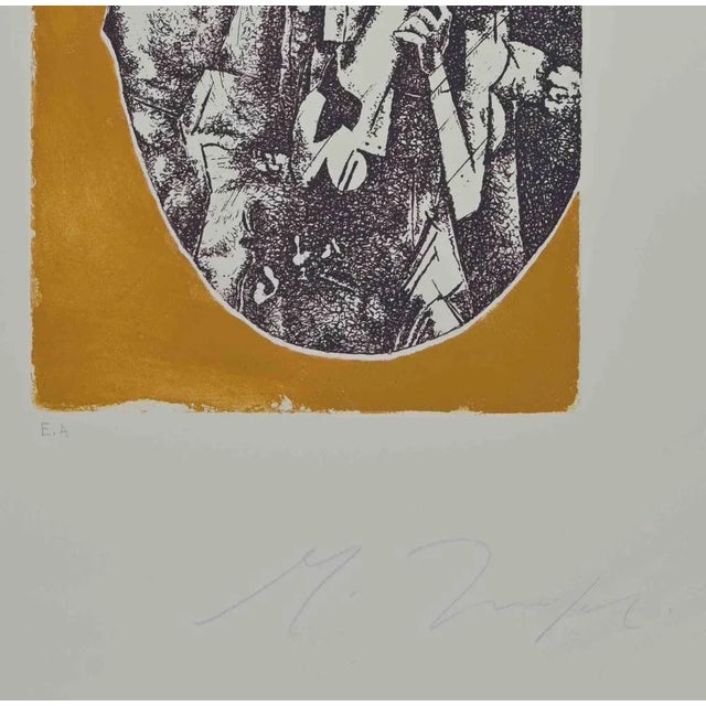 Contemporary Mino Trafeli, After Braque, Etching, 1980 For Sale - Image 3 of 4