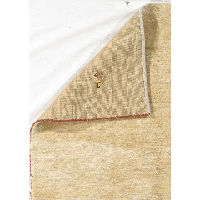 1980s Vintage Hand-Knotted Persian Gabbeh Rug 7'11" X 10'11" For Sale - Image 5 of 5