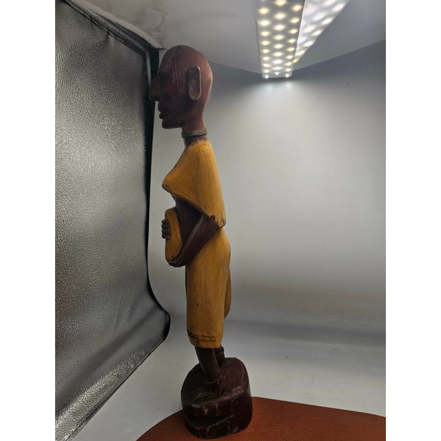 Wood Masai Wooden Sculpture, 1960s For Sale - Image 7 of 11